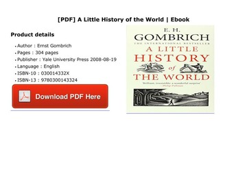 a little history of the world pdf free download