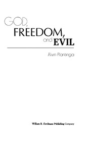 Alvin Plantinga God, Freedom, And Evil Wm  B  Eerd...
