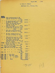 Alvin M. Beckman Invoices from B.G. Johnson, August 9, 1943, to October 21, 1943