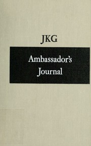 Cover of edition ambassadorsjourn00galb