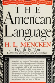 Cover of edition americanlanguage0000menc_j3c1