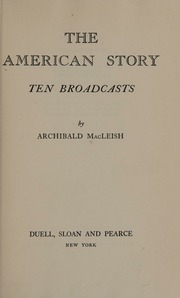 Cover of edition americanstoryten0000macl_c6y2