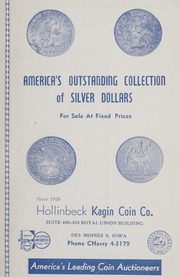 America's Outstanding Collection of Silver Dollars