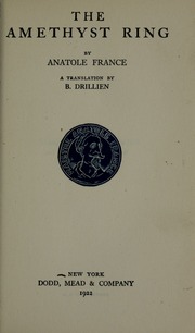 Cover of edition amethystringfran