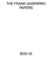 Frank Gasparro Papers, Box 7