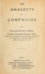 Cover of edition analectsofconfuc00confrich
