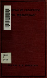 Cover of edition analysisofmrtenn00robe