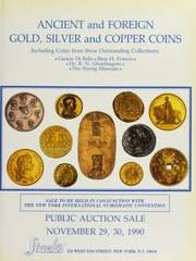 Ancient and Foreign Gold, Silver and Copper Coins