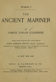Cover of edition ancientmariner00cole