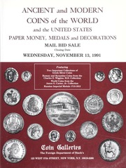 Ancient and Modern Coins of the World and the United States Paper Money, Medals and Decorations