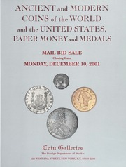 Ancient and Modern Coins of the World and the United States, Paper Money and Medals
