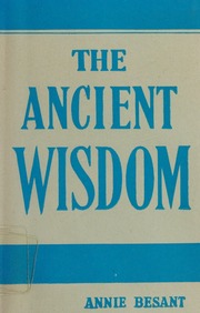 Cover of edition ancientwisdomout0000besa