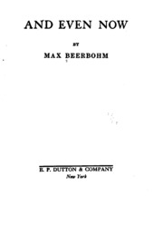 Cover of edition andevennowessay00beergoog