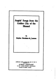 Cover of edition angelssongsfrom00lauzgoog