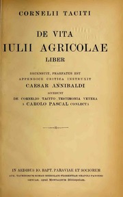 De vita Iulii Agricolae liber