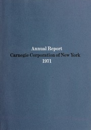 Annual Report, 1971