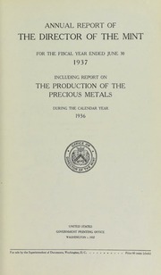 U.S. Mint Report (1937)