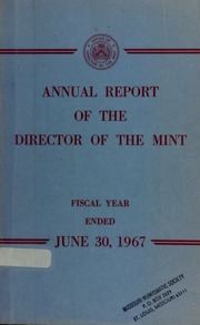 U.S. Mint Report (1967)