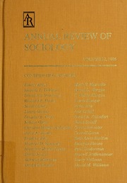 Cover of edition annualreviewofso22blak