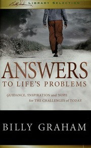 Cover of edition answerstolifesp00grah