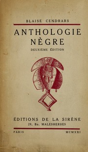 Cover of edition anthologienegre00cend
