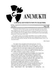 ANUMUKTI   A JOURNAL DEVOTED TO NON NUCLEAR INDIA 