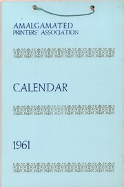 1961 APA Calendar