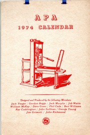 1974 APA Calendar