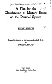 Cover of edition aplanforclassif00holdgoog