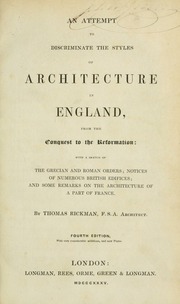Cover of edition architectureinen00rick