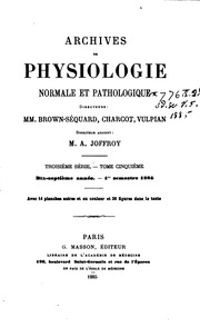 Cover of edition archivesdephysi07unkngoog
