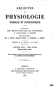 Cover of edition archivesdephysi10unkngoog