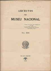Archivos do Museu Nacional   Vol 30
