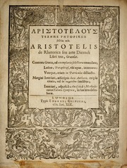 Cover of edition aristoteloustech00aris