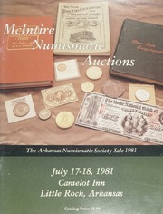 The Arkansas Numismatic Society Sale