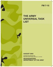 ARMY The Army Universal Task List 2003 450 Pages