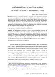 [ARTIGO] NICOLAU, M. F. A. A Ciência da Lógica no Sistema Hegeliano.pdf