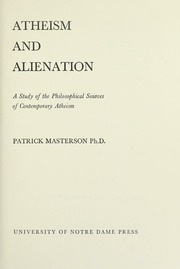 Cover of edition atheismalienatio0000mast_d0s2