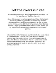 Let the rivers run red
