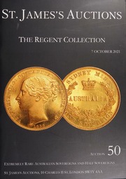 Auction 50 : The Regent collection [of] extremely rare sovereigns and half sovereigns. [10/07/2021]