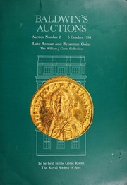 Auction number 2 : Late Roman and Byzantine coins; The William J. Conte collection. [10/05/1994]