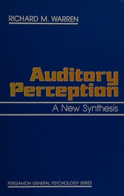 Cover of edition auditorypercepti0000warr