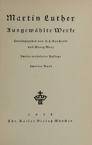 Cover of edition ausgewahltewerke0002luth