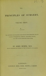 The principles of surgery (v.1-2)