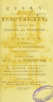 Cover of: An essay on electricity