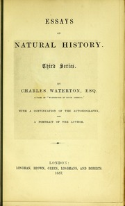 Essays on natural history : third series