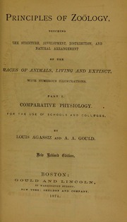 Cover of: Principles of zoölogy