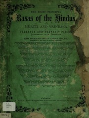 Cover of: The eight principal rasas of the Hindus