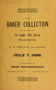 The Baker collection. [07/07/1898]