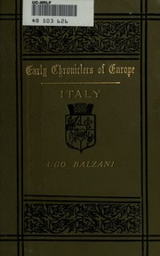 Cover of edition balzaniitaly00balzrich